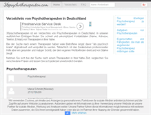 Tablet Screenshot of 36psychotherapeuten.com